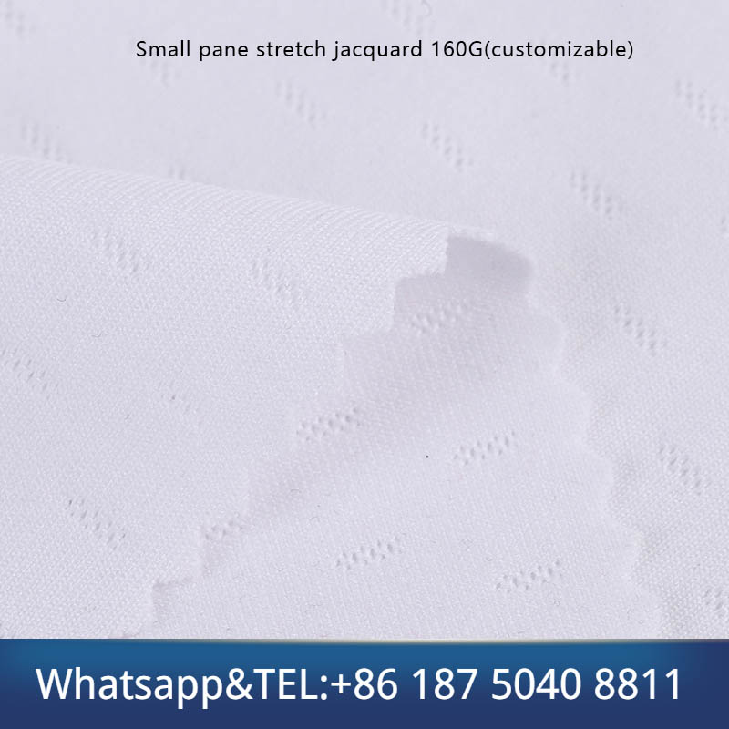 Plaid stretch jacquard