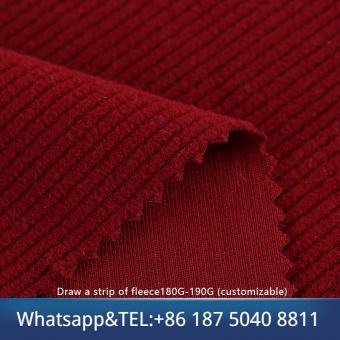 Draw a strip of fleece