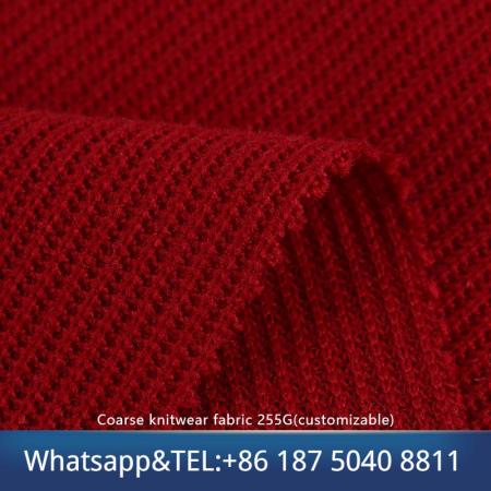 Coarse knitwear fabric