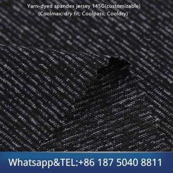 Yarn-dyed spandex jersey